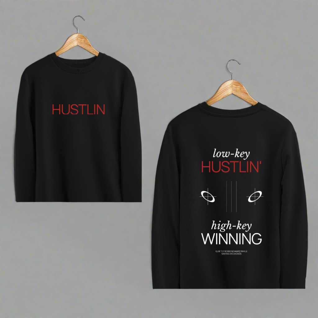 "Hustle & Win // Long Sleeve Tee"