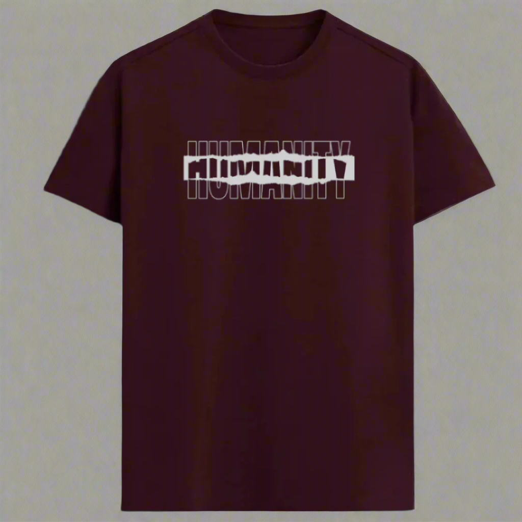 Humanity: The Real Flex // Supima Tee [Maroon]