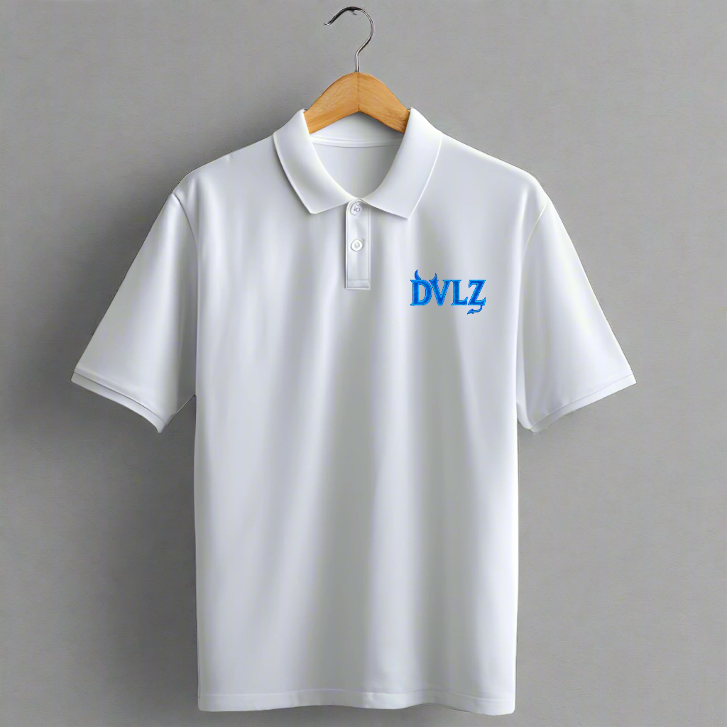 DVLZ Signature White Polo – Clean Sin