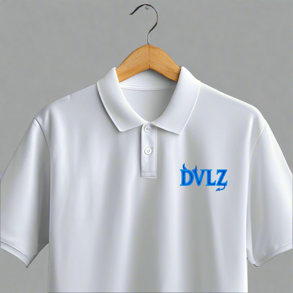 DVLZ Signature White Polo – Clean Sin