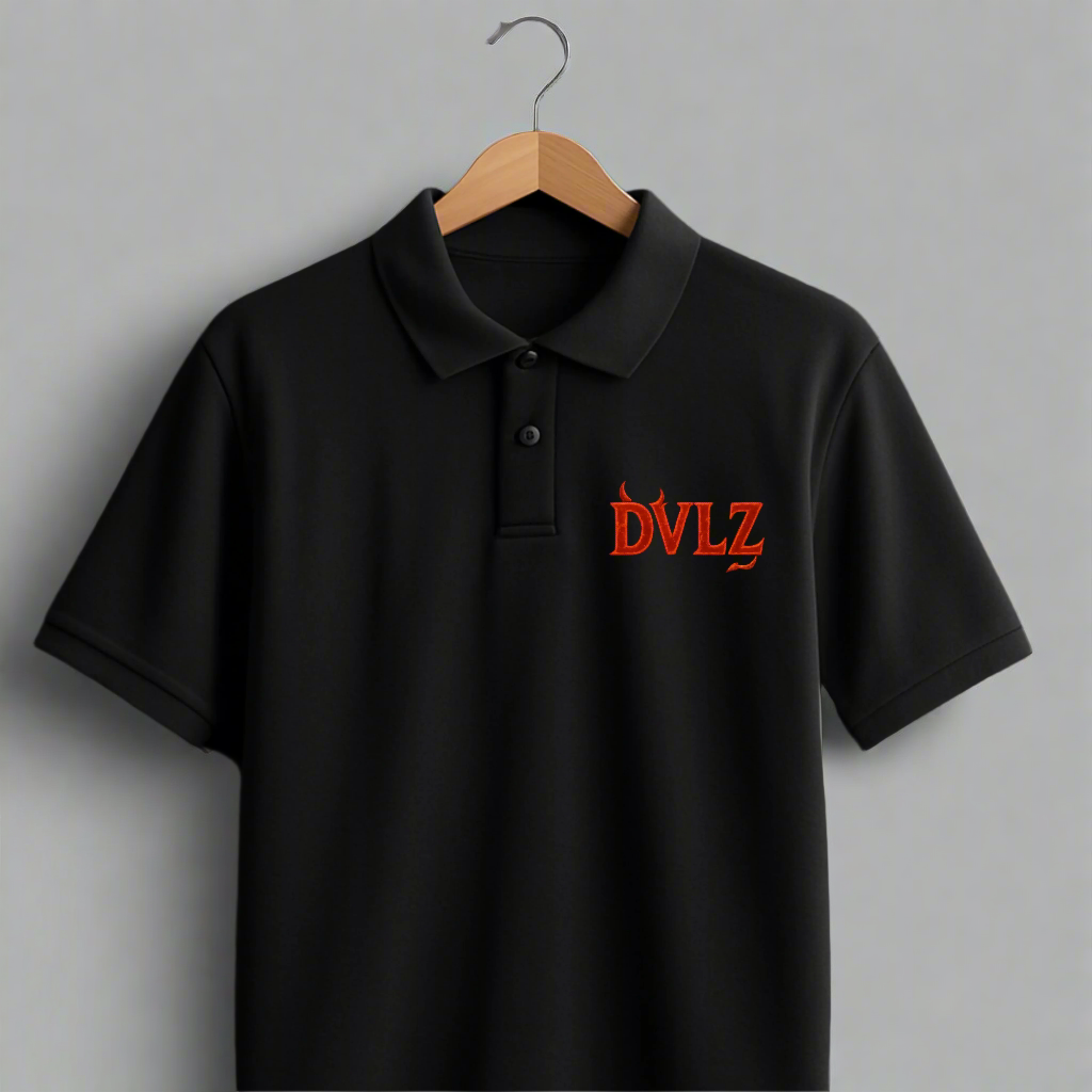 DVLZ Signature Black Polo