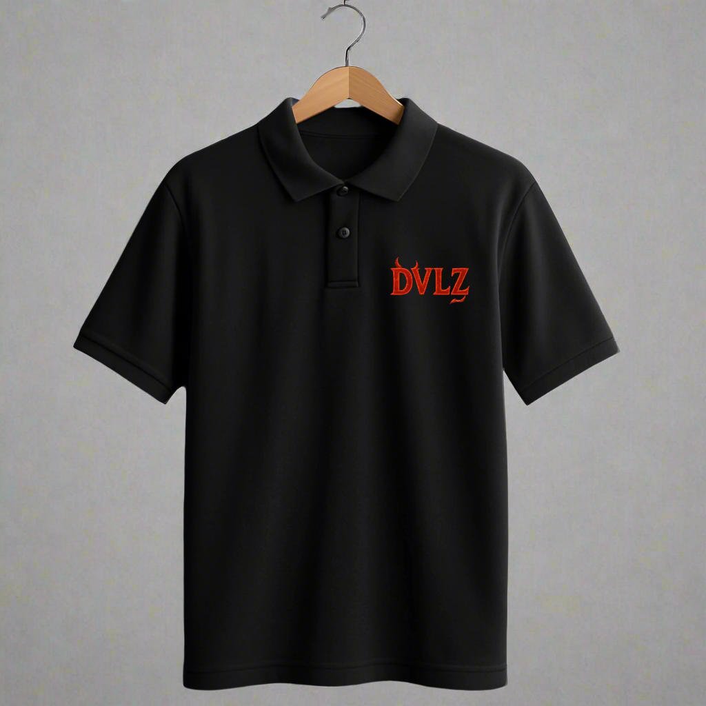 DVLZ Signature Black Polo